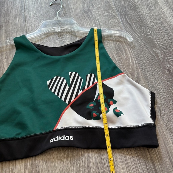 Adidas and Farm Green and Black Sports Bra - Picture 6 of 6